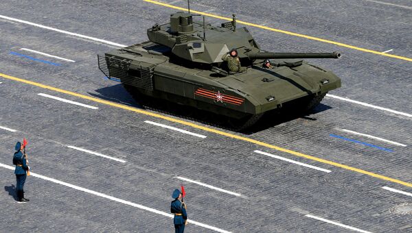 Танк Т-14 на гусеничной платформе Армата. Архивное фото Танк Т-14 на гусеничной платформе Армата. Архивное фото