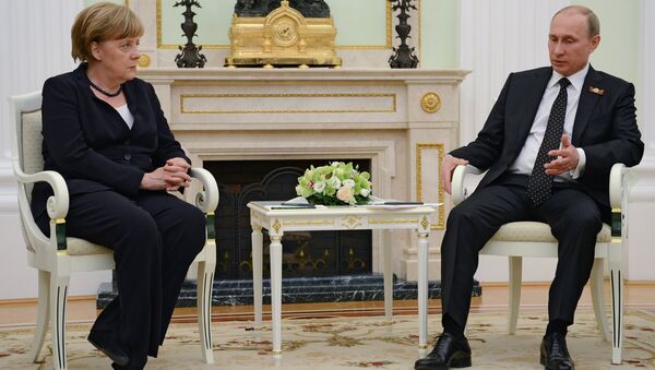 Президент России В.Путин встретился с канцлером Федеративной Республики Германия А.Меркель Президент России В.Путин встретился с канцлером Федеративной Республики Германия А.Меркель