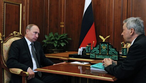 Рабочая встреча президента РФ В.Путина с президентом Российской академии медицинских наук И. Дедовым Рабочая встреча президента РФ В.Путина с президентом Российской академии медицинских наук И. Дедовым