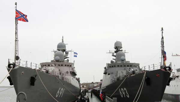 Ракетные корабли ВМФ России. Архивное фото Ракетные корабли ВМФ России. Архивное фото