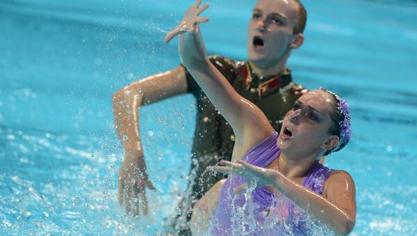 Дарина Валитова и Александр Мальцев выступают на чемпионате мира в Казани Дарина Валитова и Александр Мальцев выступают на чемпионате мира в Казани