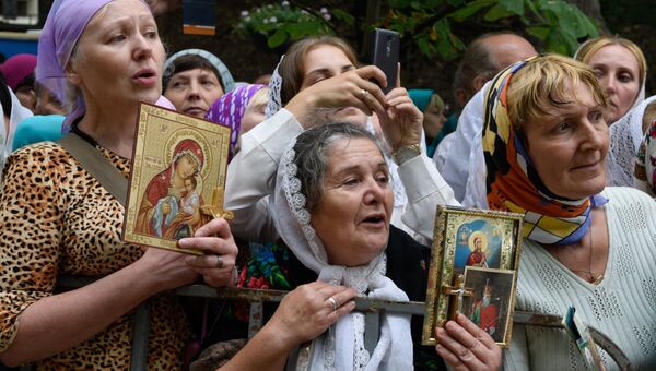 Крестный ход в Киеве. Архивное фото Крестный ход в Киеве. Архивное фото