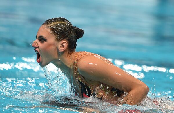 Екатерина Резник выступает на чемпионат мира FINA 2015 Екатерина Резник выступает на чемпионат мира FINA 2015