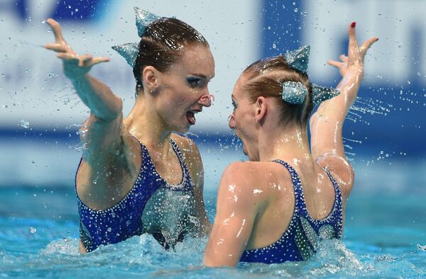 Чемпионат мира FINA 2015. Синхронное плав ание. Дуэты. Произвольная программа. Финал Чемпионат мира FINA 2015. Синхронное плав ание. Дуэты. Произвольная программа. Финал