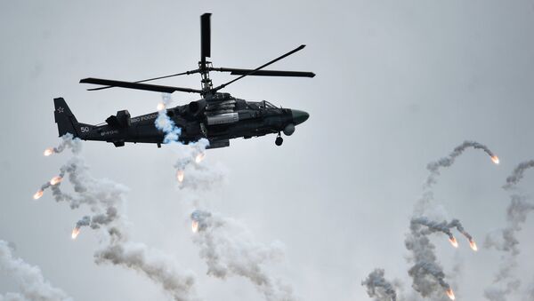 Вертолет Ка-52 Аллигатор. Архивное фото Вертолет Ка-52 Аллигатор. Архивное фото