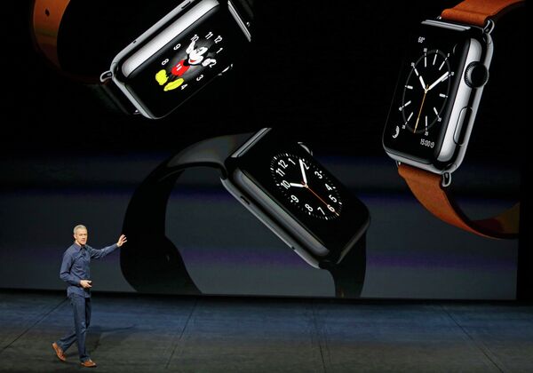 Генеральный директор Apple Тим Кук во время презентации в Сан-Франциско Генеральный директор Apple Тим Кук во время презентации в Сан-Франциско