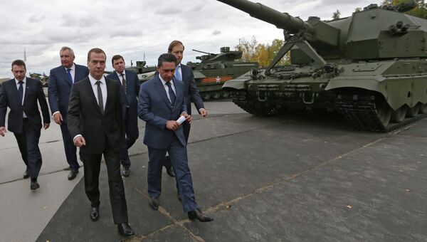 Премьер-министр РФ Д.Медведев посетил международную выставку Russia Arms Expo Премьер-министр РФ Д.Медведев посетил международную выставку Russia Arms Expo