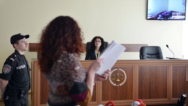 Слушания в районном суде Киева дела Ерофеева и Александрова. Архивное фото Слушания в районном суде Киева дела Ерофеева и Александрова. Архивное фото