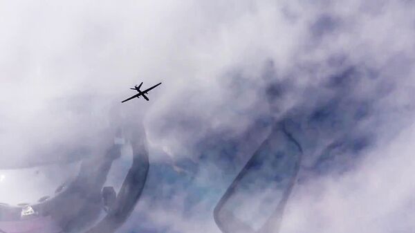 Беспилотник в сирийском воздушном пространстве. Архивное фото Беспилотник в сирийском воздушном пространстве. Архивное фото