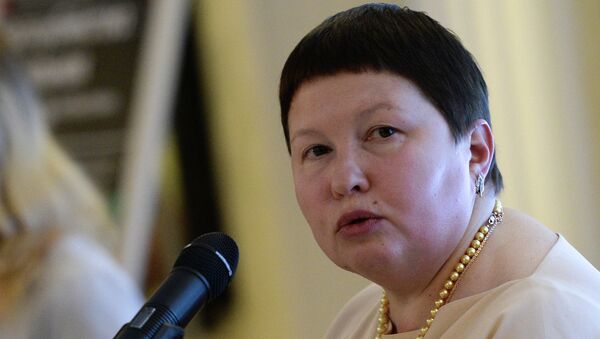 Председатель Комиссии Общественной палаты по развитию общественной дипломатии и поддержке соотечественников за рубежом Елена Сутормина. Архивное фото Председатель Комиссии Общественной палаты по развитию общественной дипломатии и поддержке соотечественников за рубежом Елена Сутормина. Архивное фото