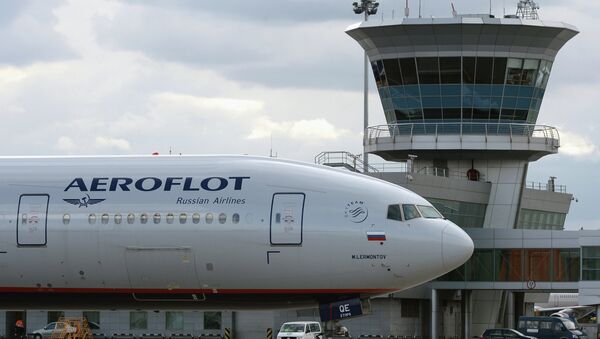 Самолет Boeing 777 авиакомпании Аэрофлот. Архивное фото Самолет Boeing 777 авиакомпании Аэрофлот. Архивное фото
