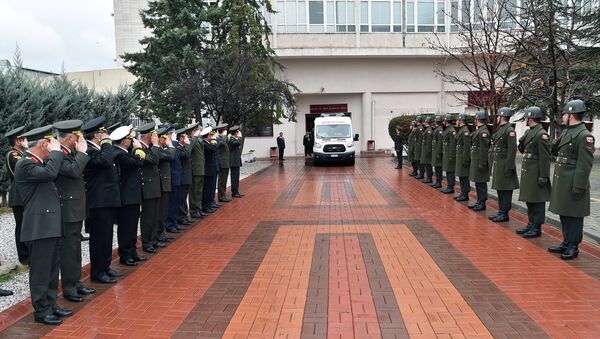 Официальная церемония передачи тела летчика Су-24 Олега Пешкова в Анкаре, Турция Официальная церемония передачи тела летчика Су-24 Олега Пешкова в Анкаре, Турция