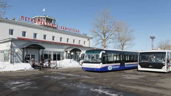 Здание аэропорта в Петропавловске-Камчатском. Архивное фото Здание аэропорта в Петропавловске-Камчатском. Архивное фото