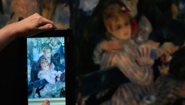 Картина Огюста Ренуара Бал в Мулен де ла Галетт из музея Орсэ (Париж) Картина Огюста Ренуара Бал в Мулен де ла Галетт из музея Орсэ (Париж)