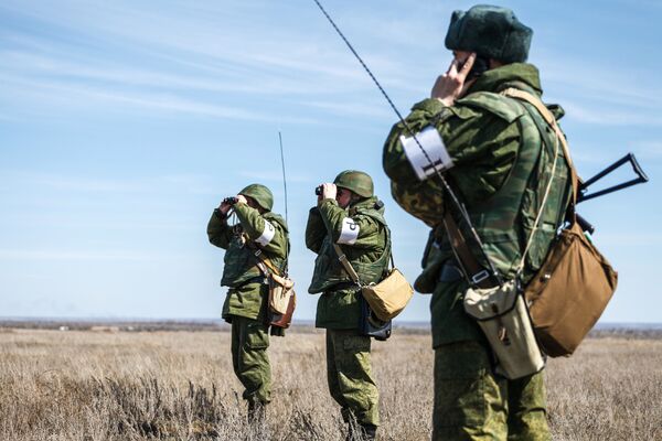 Военные учения на полигоне Военные учения на полигоне