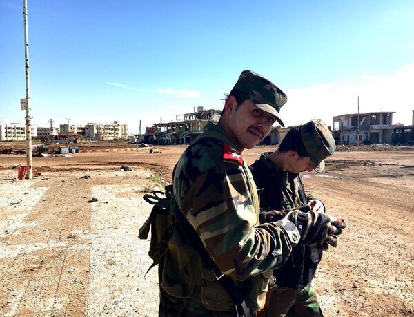 Освобожденный от террористов ИГ город Шейх-Мискин в сирийской провинции Дераа Освобожденный от террористов ИГ город Шейх-Мискин в сирийской провинции Дераа