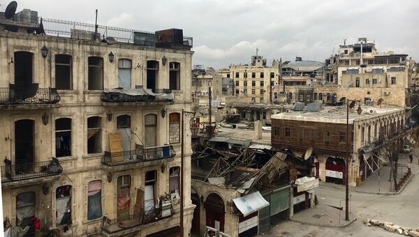 В историческом центре в Алеппо. Архивное фото В историческом центре в Алеппо. Архивное фото