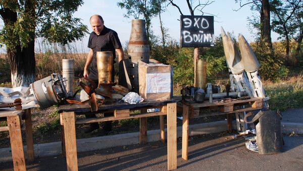 Выставка Эхо войны на блок-посту ополченцев в Макеевке Выставка Эхо войны на блок-посту ополченцев в Макеевке