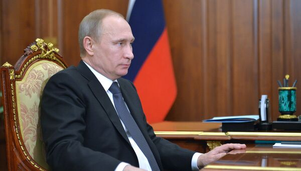 Президент России Владимир Путин. Архивное фото Президент России Владимир Путин. Архивное фото