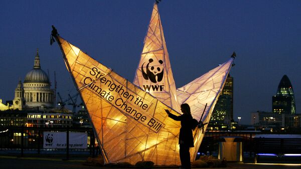 Акция всемирного фонда дикой природы (WWF) в Лондоне Акция всемирного фонда дикой природы (WWF) в Лондоне