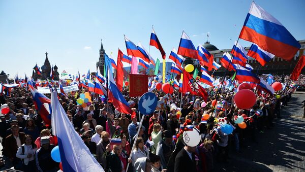 Первомайская демонстрация на Красной площади Первомайская демонстрация на Красной площади