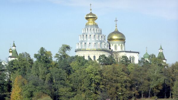 Воскресенский собор Новоиерусалимского монастыря в городе Истра Московской области. Архивное фото Воскресенский собор Новоиерусалимского монастыря в городе Истра Московской области. Архивное фото