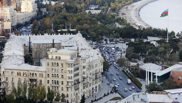 Вид на город Баку. Архивное фото. Вид на город Баку. Архивное фото.