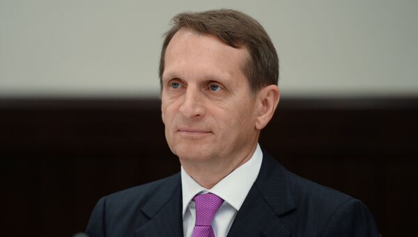 Председатель Государственной Думы РФ Сергей Нарышкин. Архивное фото Председатель Государственной Думы РФ Сергей Нарышкин. Архивное фото