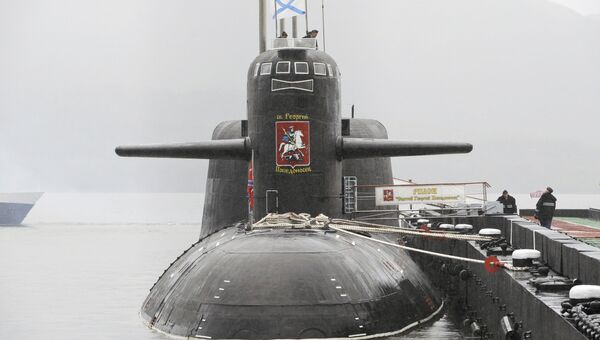 Атомный подводный крейсер стратегического назначения Святой Георгий Победоносец. Архивное фото Атомный подводный крейсер стратегического назначения Святой Георгий Победоносец. Архивное фото