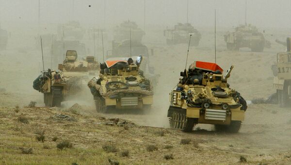 Британские танки в Ираке. 22 марта 2003 года Британские танки в Ираке. 22 марта 2003 года