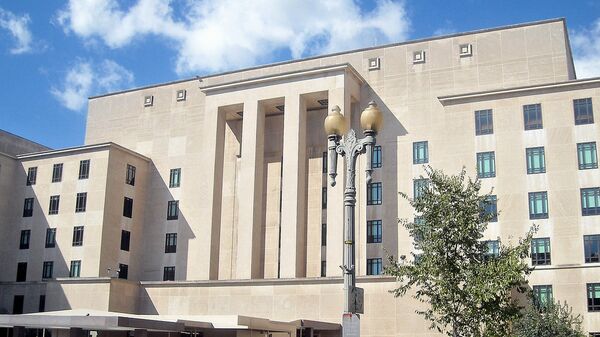 Здание Госдепартамента США в Вашингтоне. Архивное фото Здание Госдепартамента США в Вашингтоне. Архивное фото