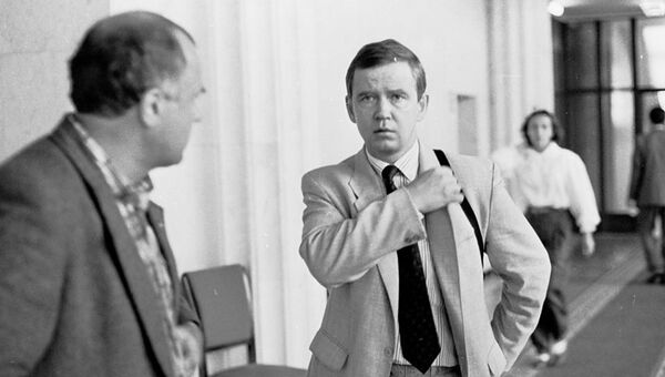 Сергей Станкевич в Белом доме 22 августа 1991 года Сергей Станкевич в Белом доме 22 августа 1991 года