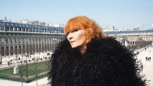 Французский кутюрье Соня Рикель в Париже, 1984 год Французский кутюрье Соня Рикель в Париже, 1984 год