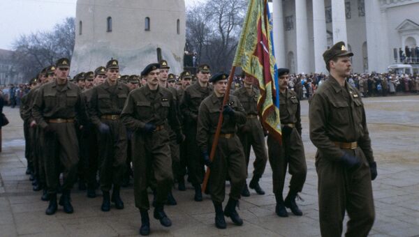 Военные литовской армии. Архивное фото Военные литовской армии. Архивное фото