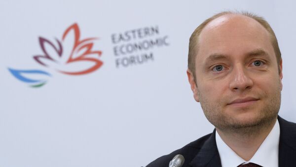 Пресс-брифинг министра РФ по развитию Дальнего Востока Александра Галушки в рамках Восточного экономического форума Пресс-брифинг министра РФ по развитию Дальнего Востока Александра Галушки в рамках Восточного экономического форума