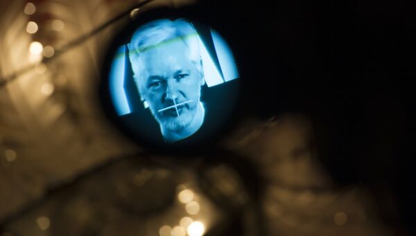 Основатель WikiLeaks Джулиан Ассанж во время видеобращения. Архивное фото Основатель WikiLeaks Джулиан Ассанж во время видеобращения. Архивное фото