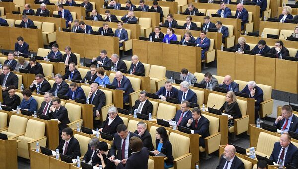 Депутаты на пленарном заседании Государственной Думы РФ. 2 декабря 2016 Депутаты на пленарном заседании Государственной Думы РФ. 2 декабря 2016