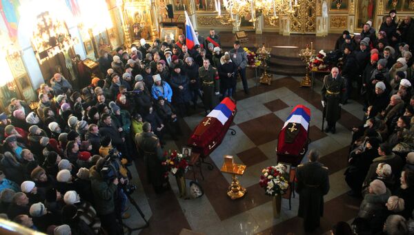 Прощание с погибшими в Алеппо медиками в Биробиджане Прощание с погибшими в Алеппо медиками в Биробиджане