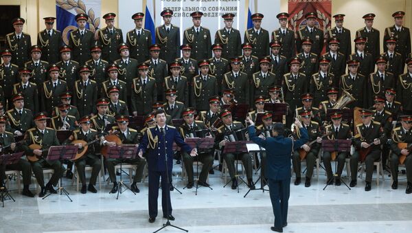 Академический Ансамбль песни и пляски Российской Армии имени А.В. Александрова выступает в Совете Федерации РФ Академический Ансамбль песни и пляски Российской Армии имени А.В. Александрова выступает в Совете Федерации РФ