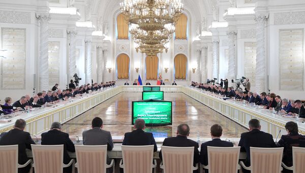 Заседание в Кремле. Архивное фото Заседание в Кремле. Архивное фото