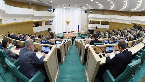 На заседании Совета Федерации РФ. Архивное фото На заседании Совета Федерации РФ. Архивное фото