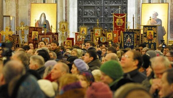 Божественная литургия в Исаакиевском соборе Божественная литургия в Исаакиевском соборе