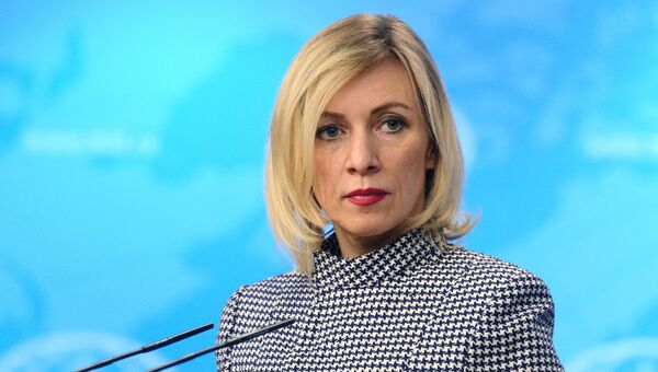 Официальный представитель министерства иностранных дел России Мария Захарова на брифинге в Москве. Архивное фото Официальный представитель министерства иностранных дел России Мария Захарова на брифинге в Москве. Архивное фото