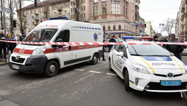 На месте убийства бывшего депутата Госдумы России Дениса Вороненкова. 23 марта 2017 На месте убийства бывшего депутата Госдумы России Дениса Вороненкова. 23 марта 2017