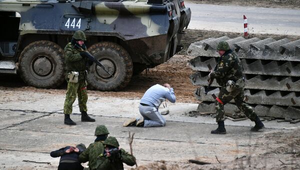 Учения ВДВ РФ и Сил специальных операций Вооруженных Сил Беларуси в Витебске. Архивное фото Учения ВДВ РФ и Сил специальных операций Вооруженных Сил Беларуси в Витебске. Архивное фото