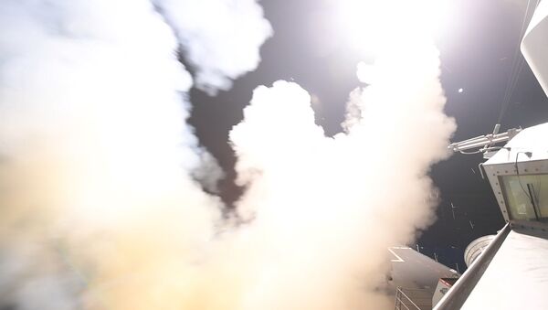 Удар США по базе в Сирии Удар США по базе в Сирии