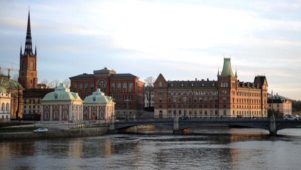 Вид Стокгольма. Архивное фото Вид Стокгольма. Архивное фото