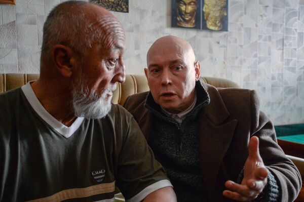 Актер Виктор Сухоруков на съемках художественного фильма Звезды Актер Виктор Сухоруков на съемках художественного фильма Звезды