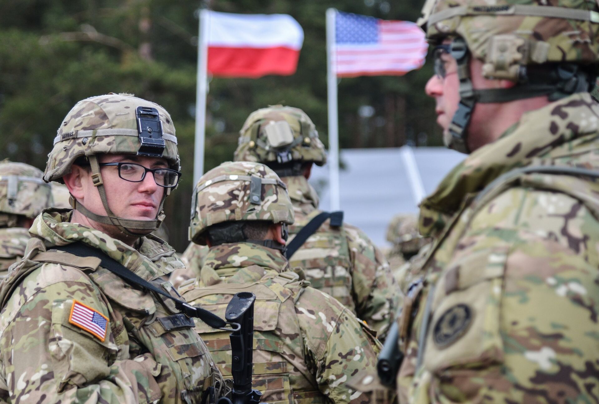Американские военные в Польше Американские военные в Польше - РИА Новости, 1920, 14.09.2020