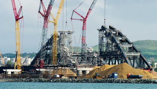 Строительство моста через Керченский пролив в Крыму Строительство моста через Керченский пролив в Крыму